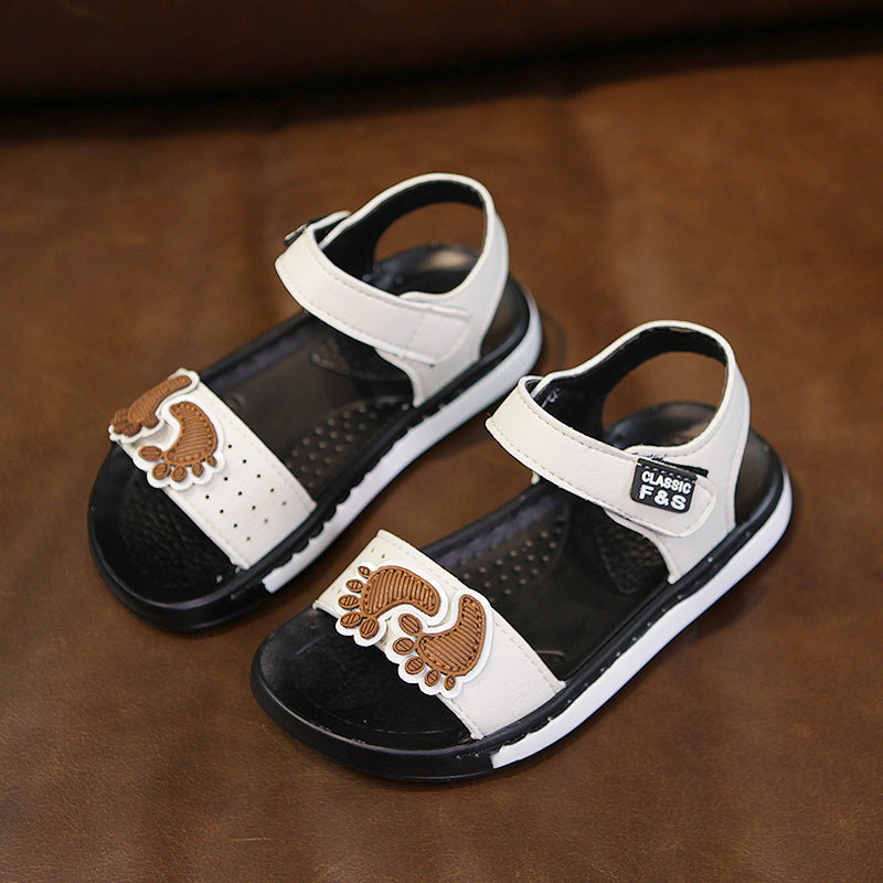 New Summer Korean Children Boys Non-slip Soft Sole All-match Baby Velcro Beach Shoes