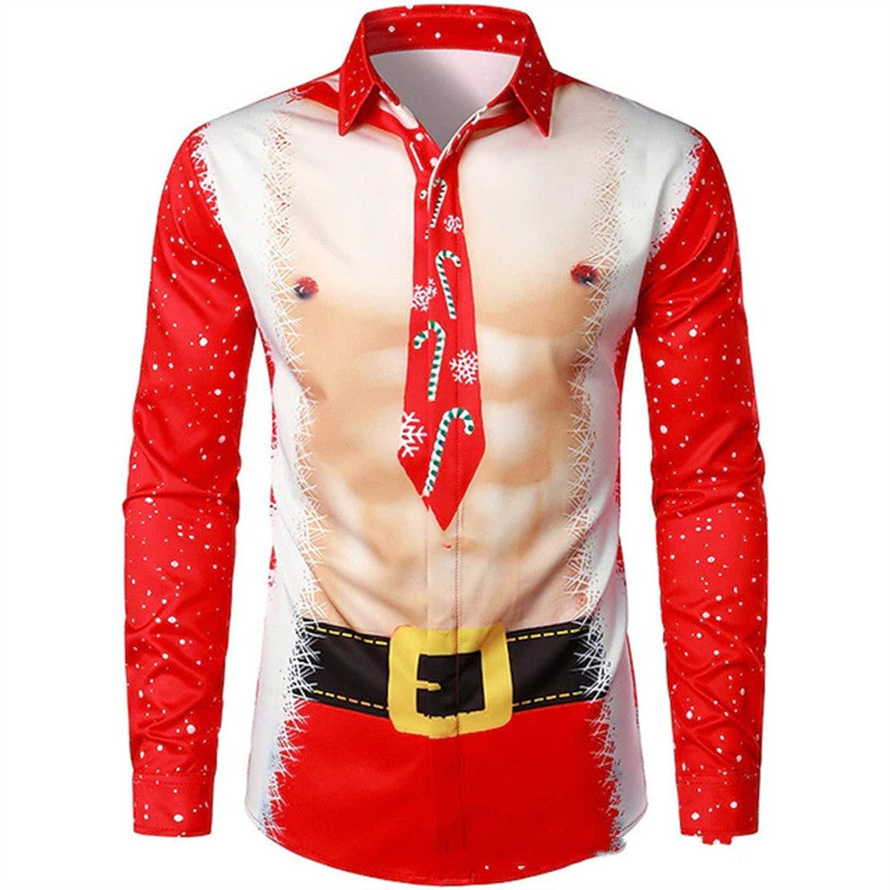 Men's Digital Printing Positioning Casual Shirts