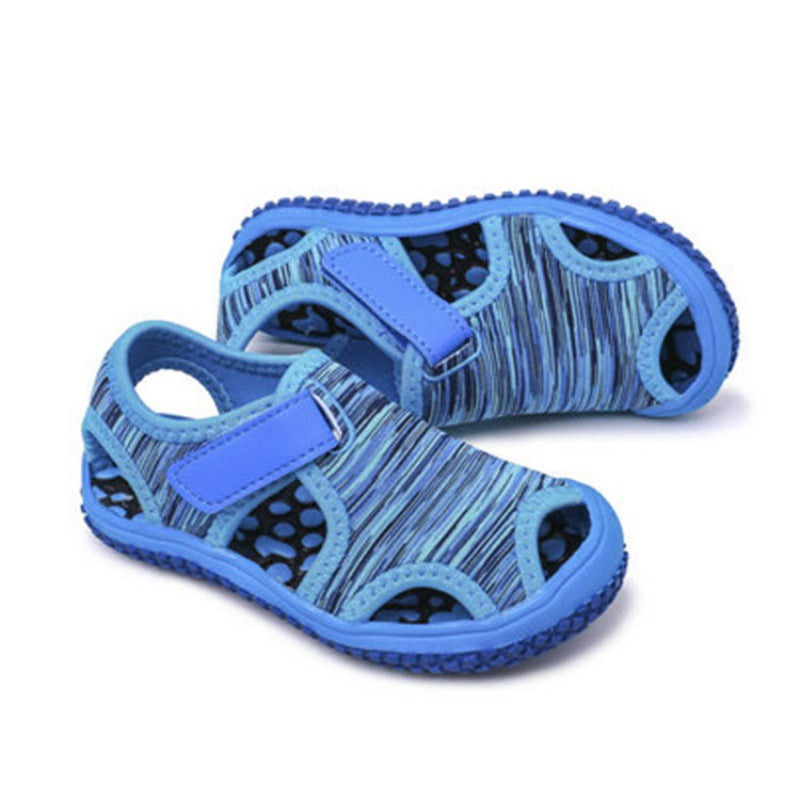 Children's Sandals Girls Summer Boys' Baotou Beach Shoes Middle-Aged Children Little Girls Soft-Soled Baby Toddler Shoes