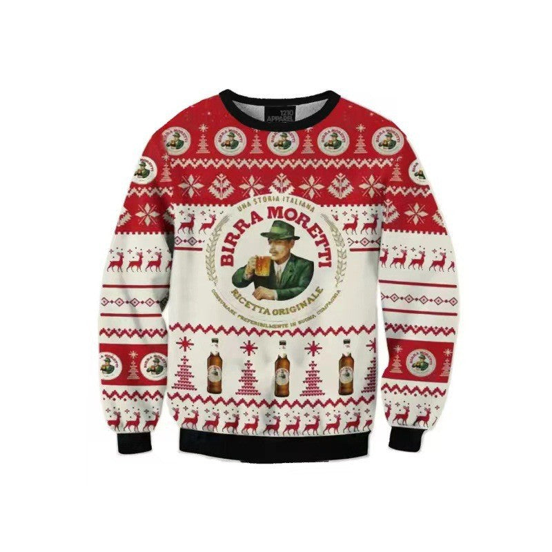 Men's Sweater Digital Polyester Fiber  Printing
