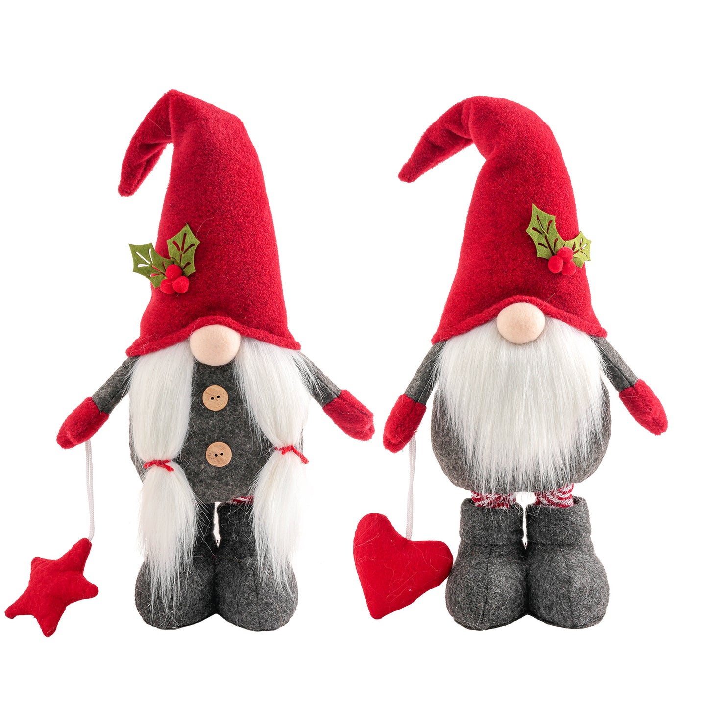 Christmas Decorative Face-less Light-emitting Telescopic Face-less Doll Ornaments