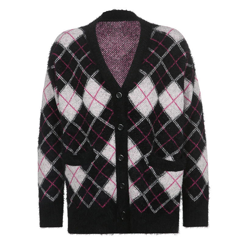 Hot Girls Wear Long Lazy V-neck Sweaters