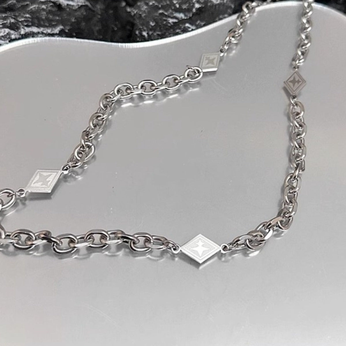 Men's Hip Hop Style Autumn And Winter High-grade Asterism Diamond Sweater Chain