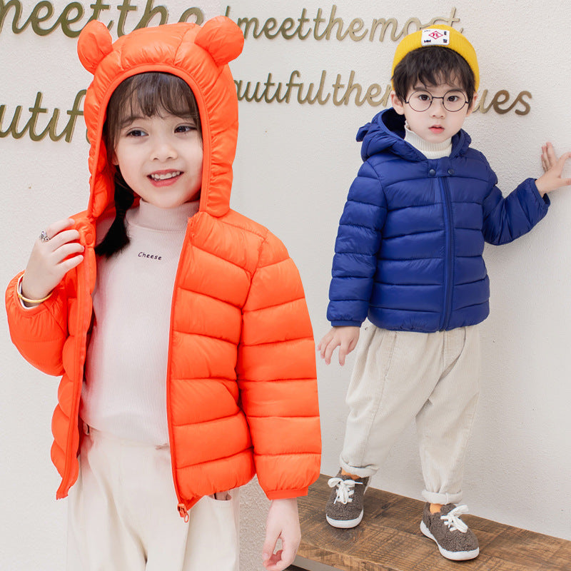 Cotton-padded Clothes Baby Winter Light Children Down Cotton Coat