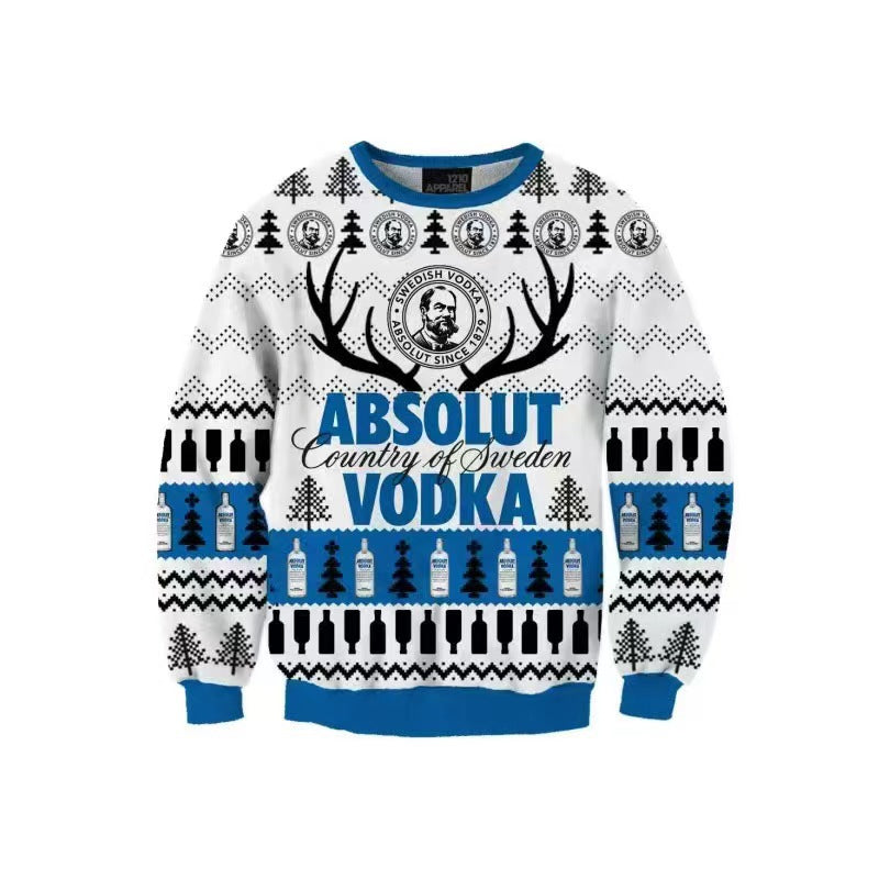 Men's Sweater Digital Polyester Fiber  Printing