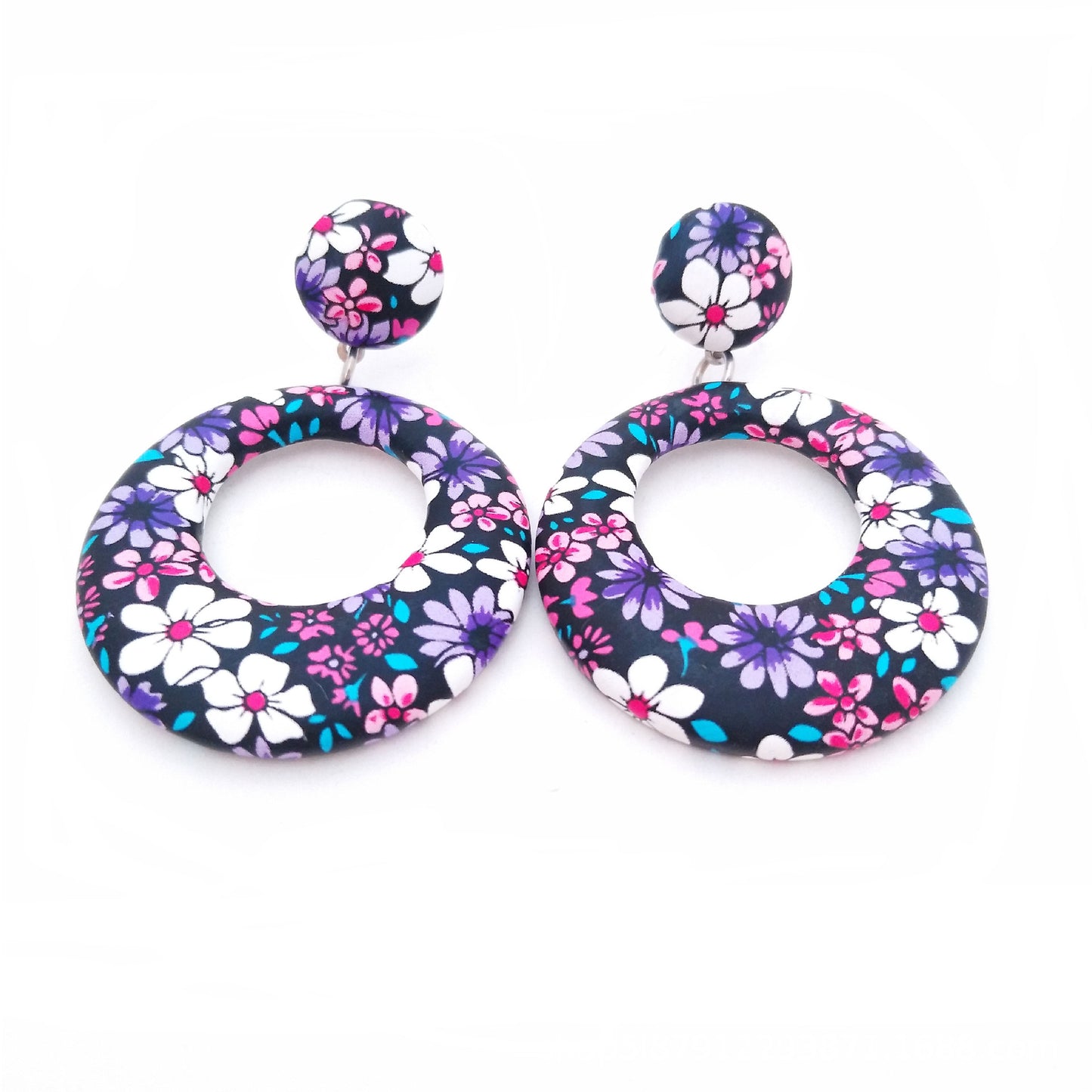 Fashion Retro Geometric PU Female Dangle Earrings